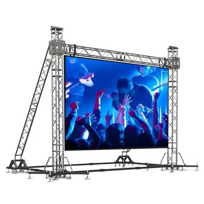 Slim Lightweight Rental Outdoor Led Display 1R1G1B1W SMD1921 Led Screen On Hire