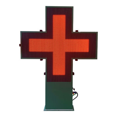 960x960mm Full Color Outdoor LED Cross Display For Pharmacy Store Customized