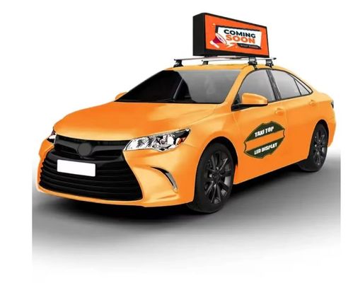 3-in-1 RGB LED Display with IP65 Protection Car Top Display Screen