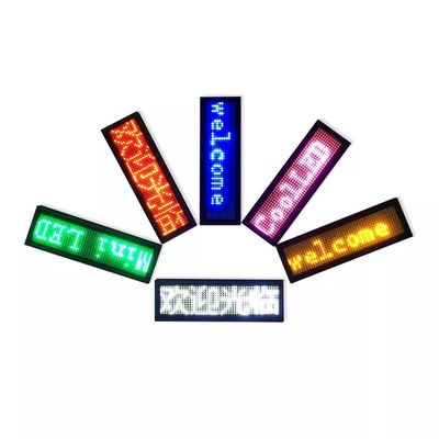 5V 0.5A LED Name Badge Display With Bluetooth Control 7-10 Hours