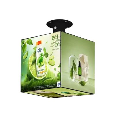 Indoor IP31 Iron Cabinet Commercial LED Display 3d Cube Led Screen Wifi Control