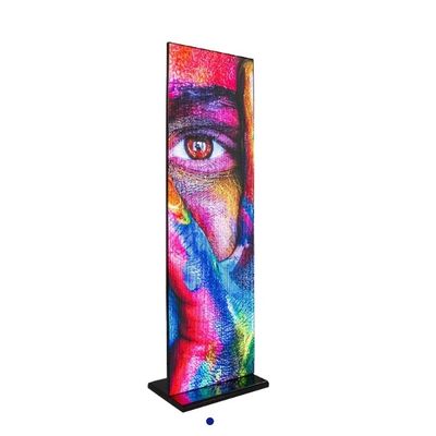 Indoor Floor Smart Led Poster Display IP31 Rating High Refresh Rate Front Service